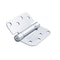 Global Door Controls 4 in. x 4 in. Brushed Chrome Full Mortise Spring 5/8 in. Radius Hinge with Non-Removable Pin, PK3 CPS4040-5/8-26D-3 - alternate 2